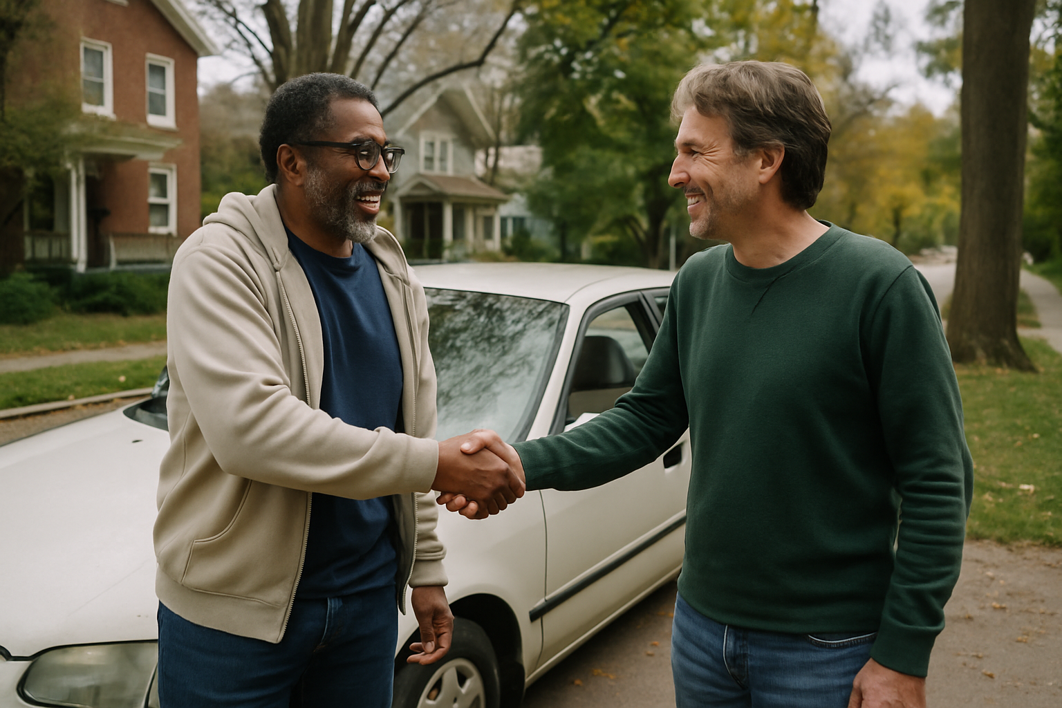 Vehicle donation moment in Ann Arbor